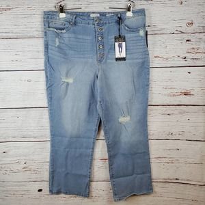 Sofia by Sofia Vergara Light Blue Straight Leg Jeans